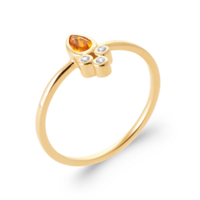 Anillo Gota – Chapado en Oro | Azuline