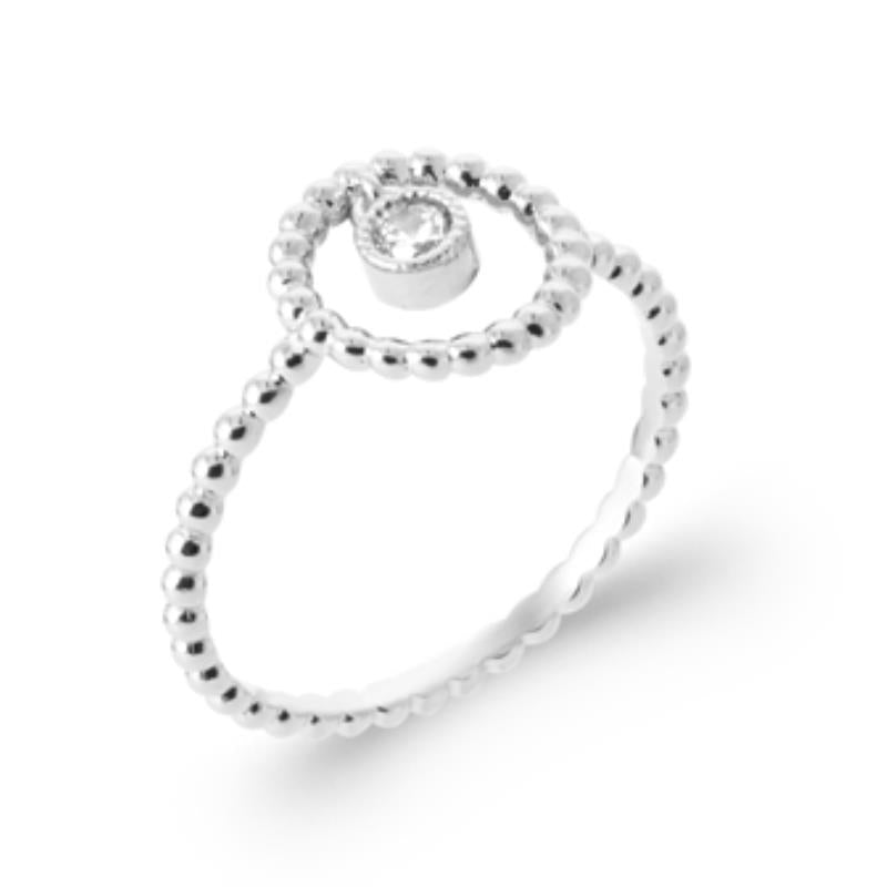Beaded Spiral Ring – Sølv | Azulin