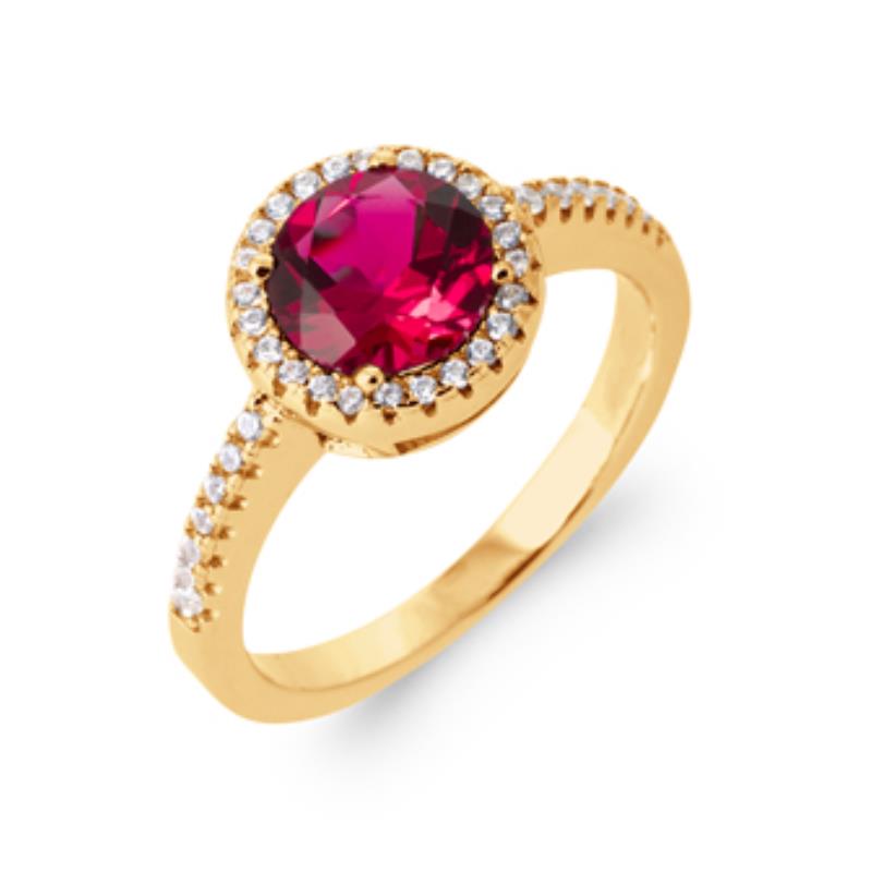 Anillo Redondo – Chapado en Oro | Azuline