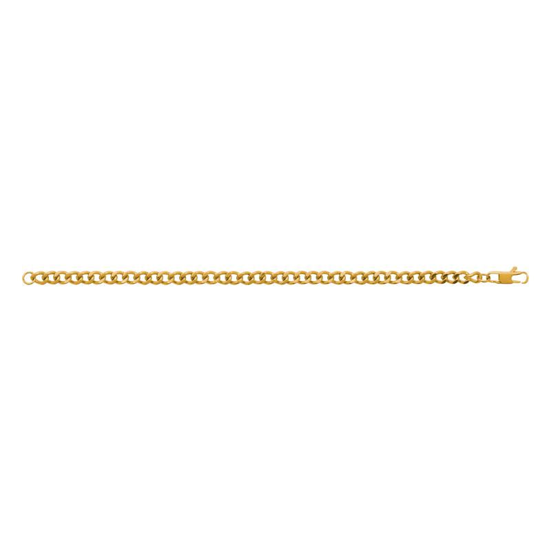 Bracelet maille gourmette – Acier doré – Azuline