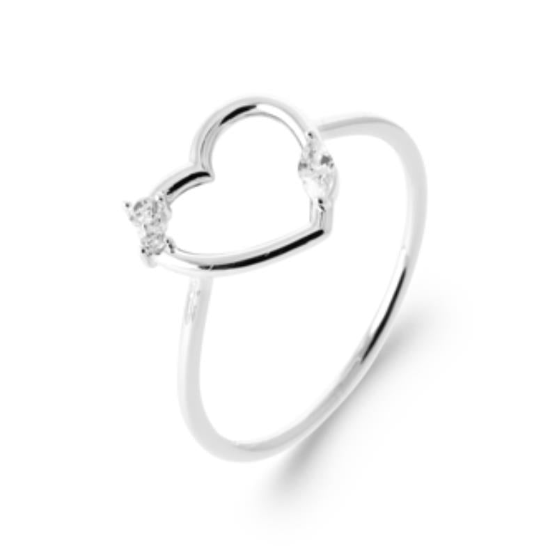 Anillo Corazón – Plata | Azuline