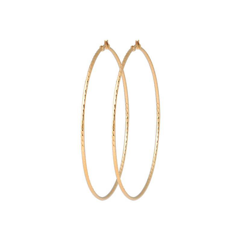 Twisted Hoop Øreringe – Forgyldt | Azulin
