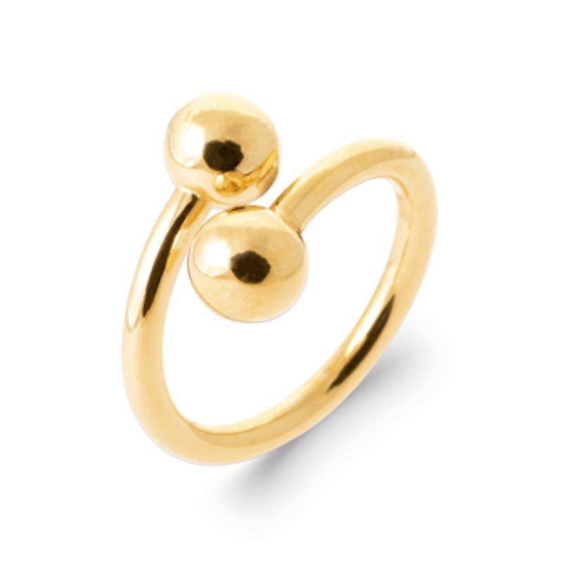 Anillo Bola Abierta – Chapado en Oro | Azuline