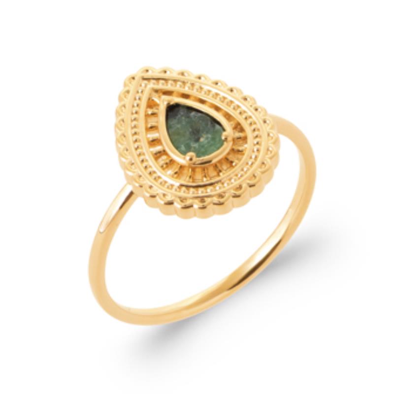 Druppelring – Verguld | Azulin