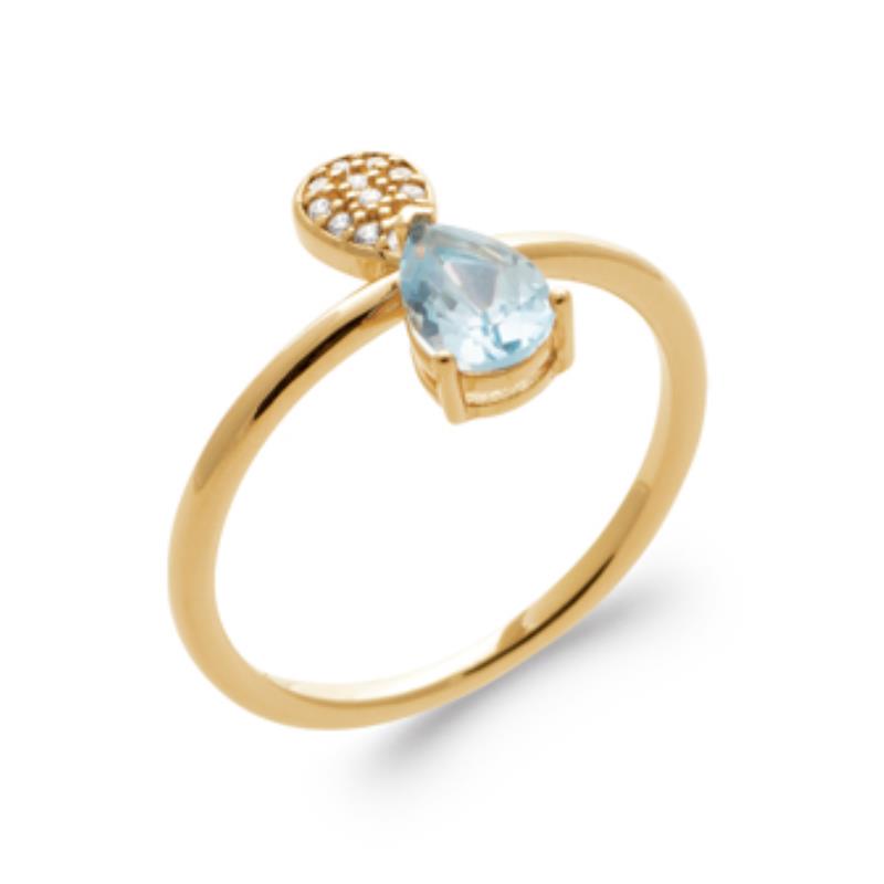 Drop Ring – Guldpläterad | Azulin