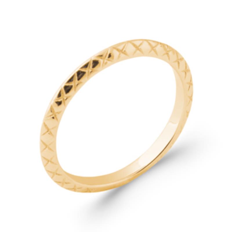 Anillo Texturizado – Chapado en Oro | Azuline