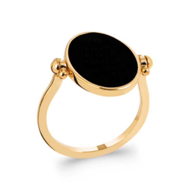Oval Ring – Guldpläterad | Azulin