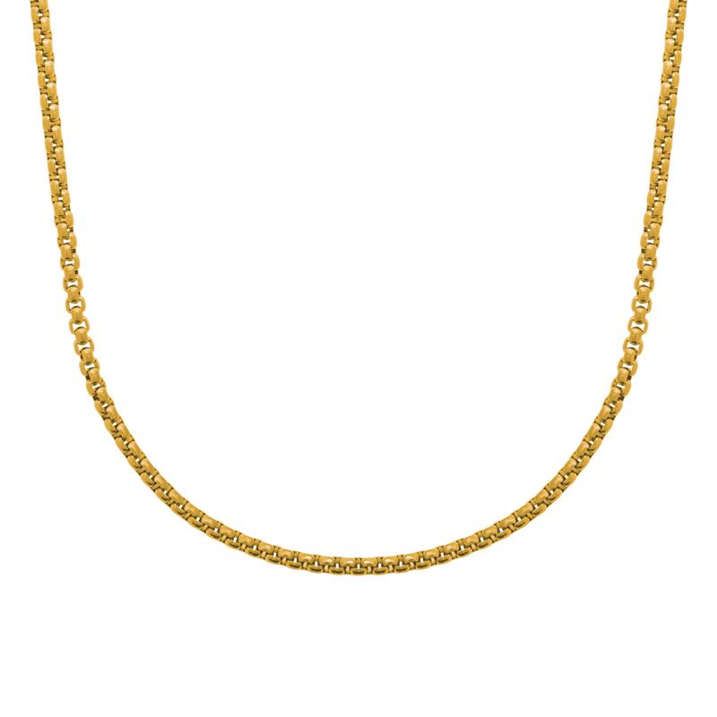 Collier maille vénitienne – Acier doré – Azuline – vue 2