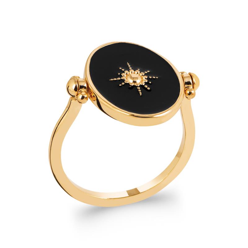 Oval Ring – Guldpläterad | Azulin