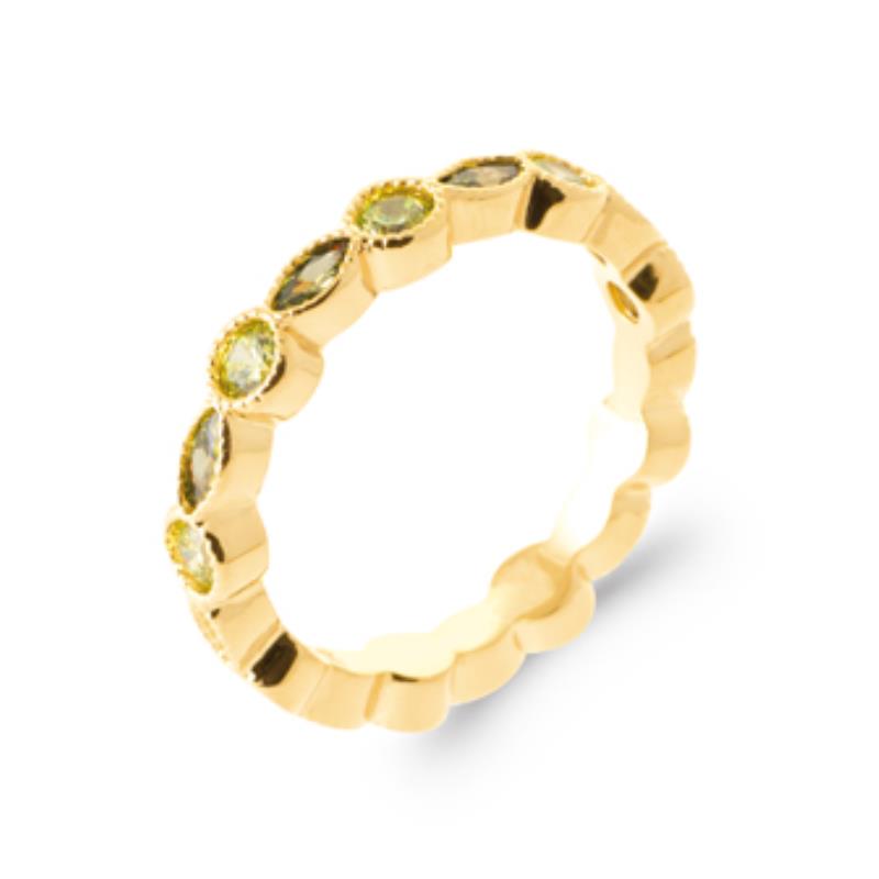 Anel Oval – Banhado a Ouro | Azuline
