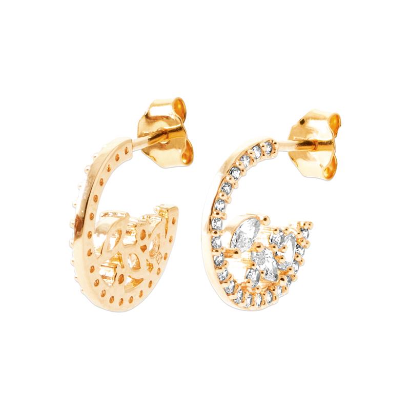 Moon Hoop Earrings – Gold Plated | Azuline