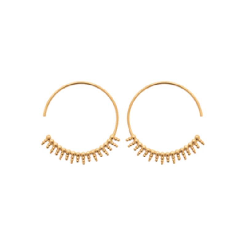 Tassel Hoop øreringe – forgyldt | Azulin