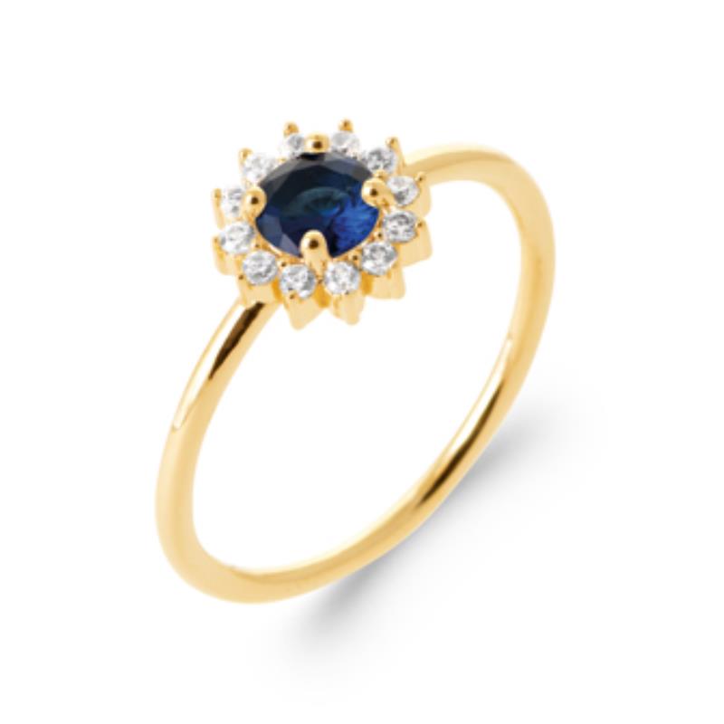 Anillo Redondo – Chapado en Oro | Azuline