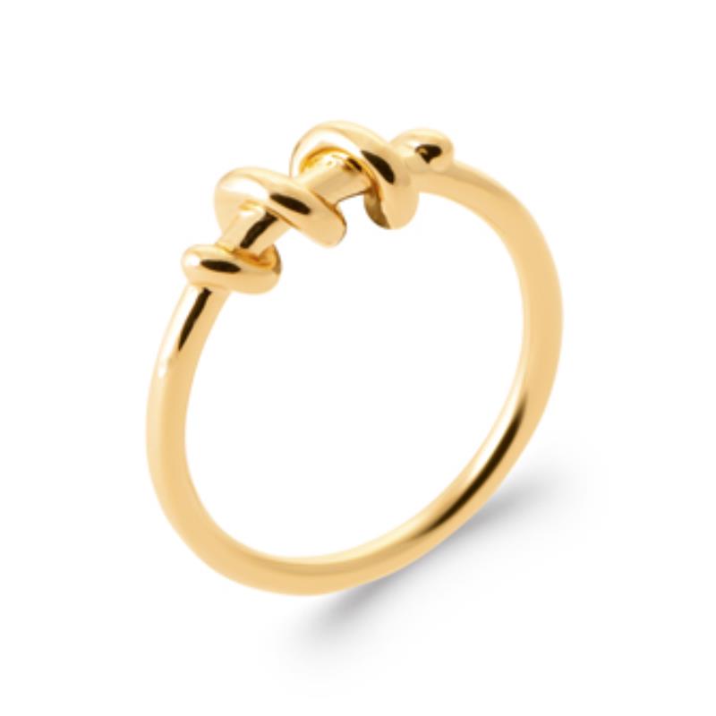 Gedrehter Ring – vergoldet | Azuline