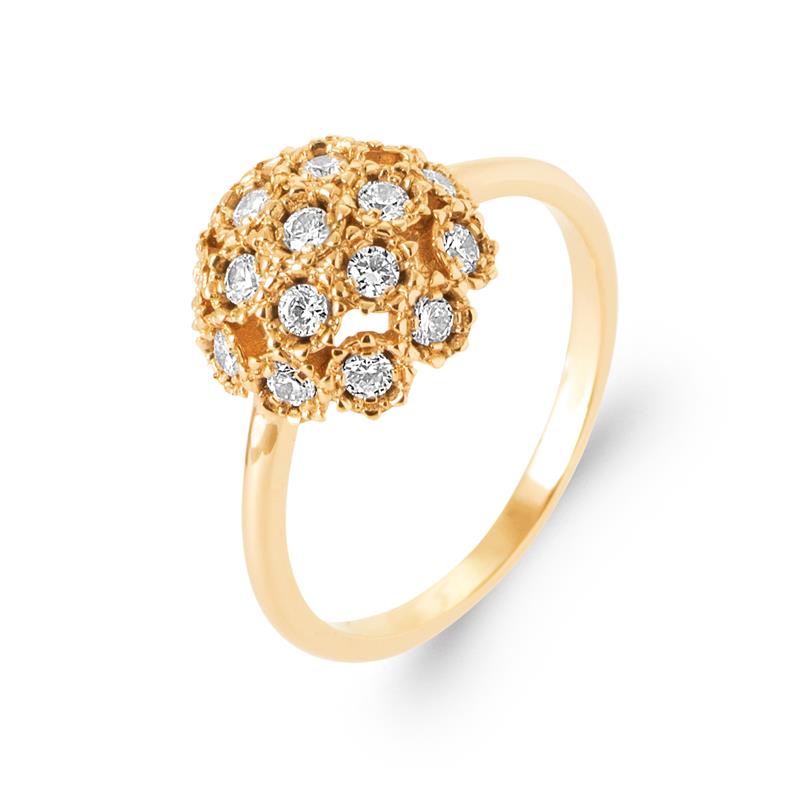 Pavé-ring – Verguld | Azulin