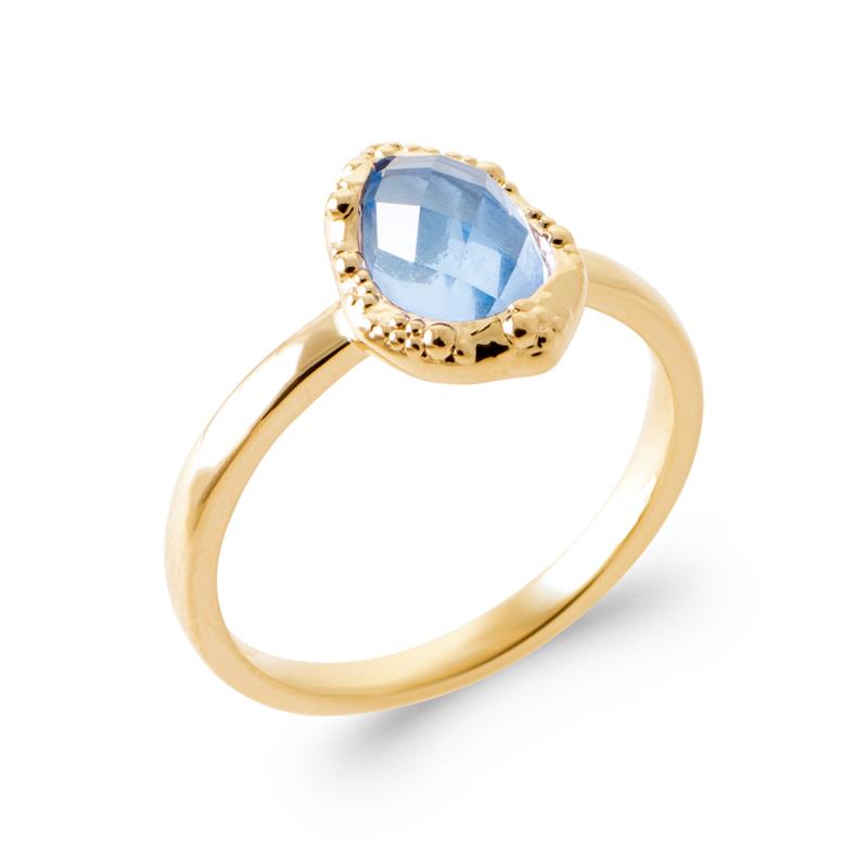 Drop Ring – Guldpläterad | Azulin