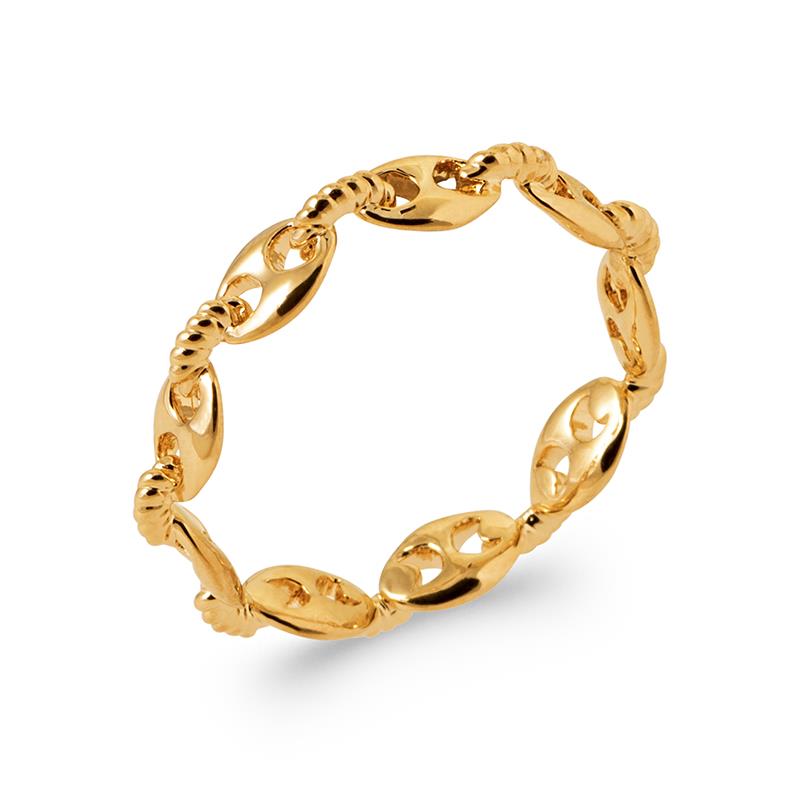 Twisted Oval Ring – Gold Plated | Azuline