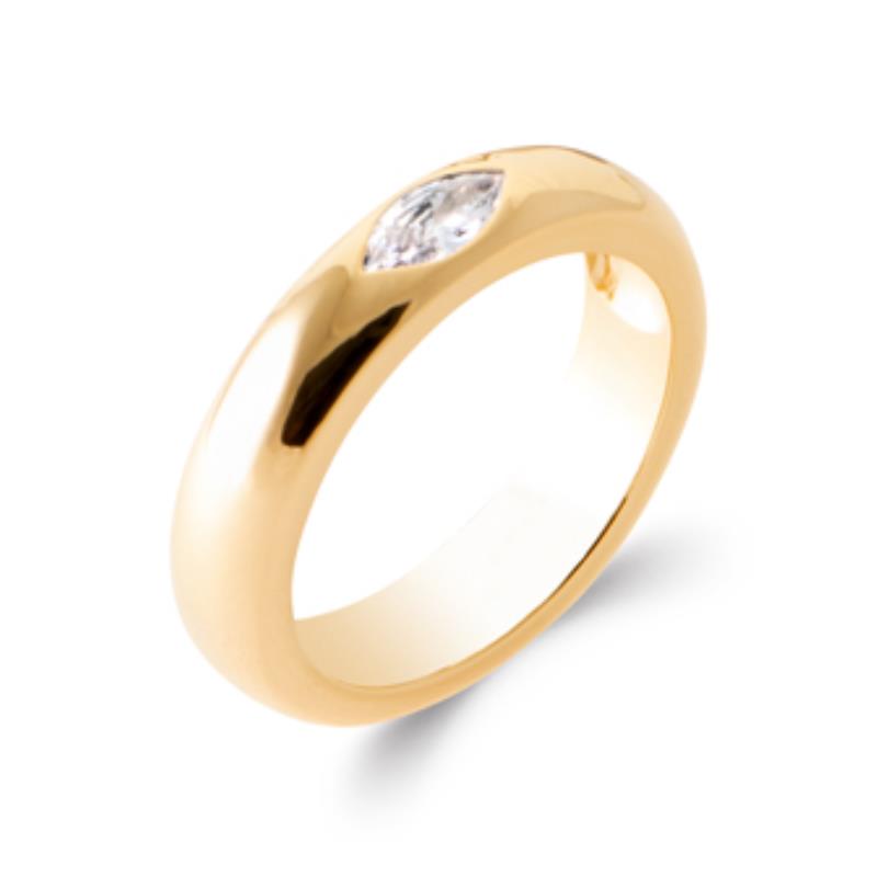 Anel Marquise – Banhado a Ouro | Azuline