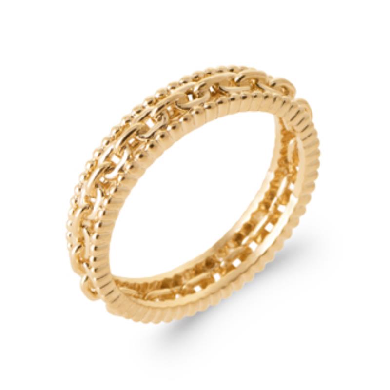 Anel de corrente – banhado a ouro | Azuline