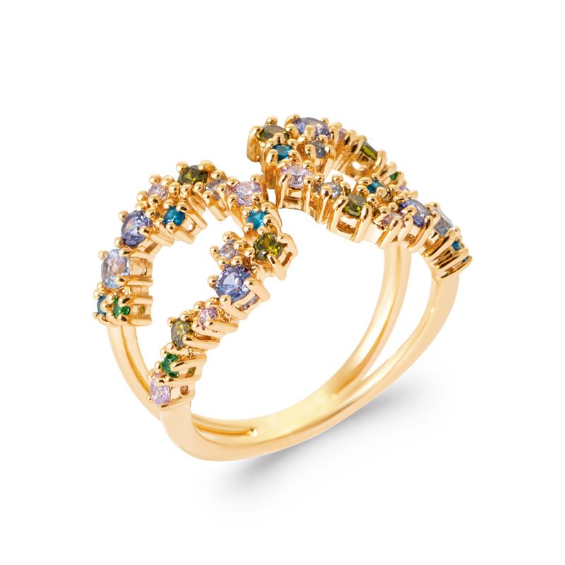 Multi-Arches Ring – Guldpläterad | Azulin