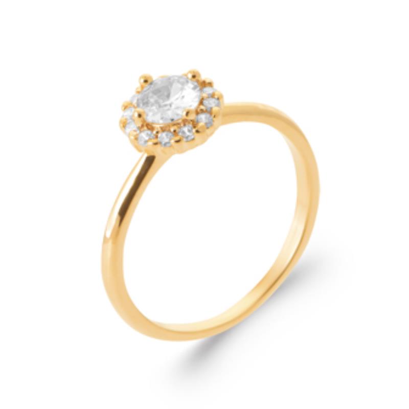 Ovaler Ring – vergoldet | Azuline