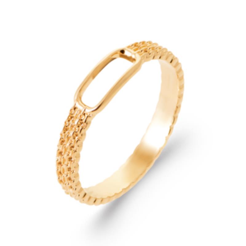 Oval Ring – Guldpläterad | Azulin