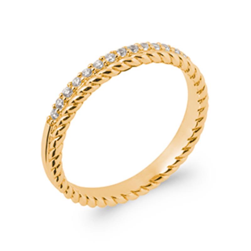 Twisted Ring – Guldpläterad | Azulin