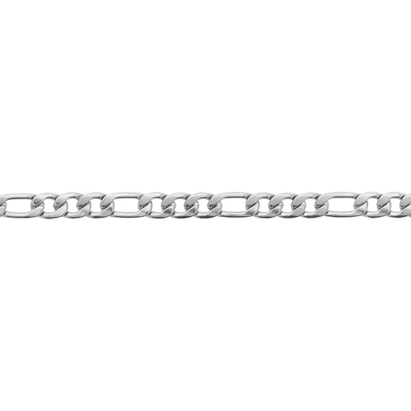 Bracelet maille figaro 3+1 – Acier – Azuline