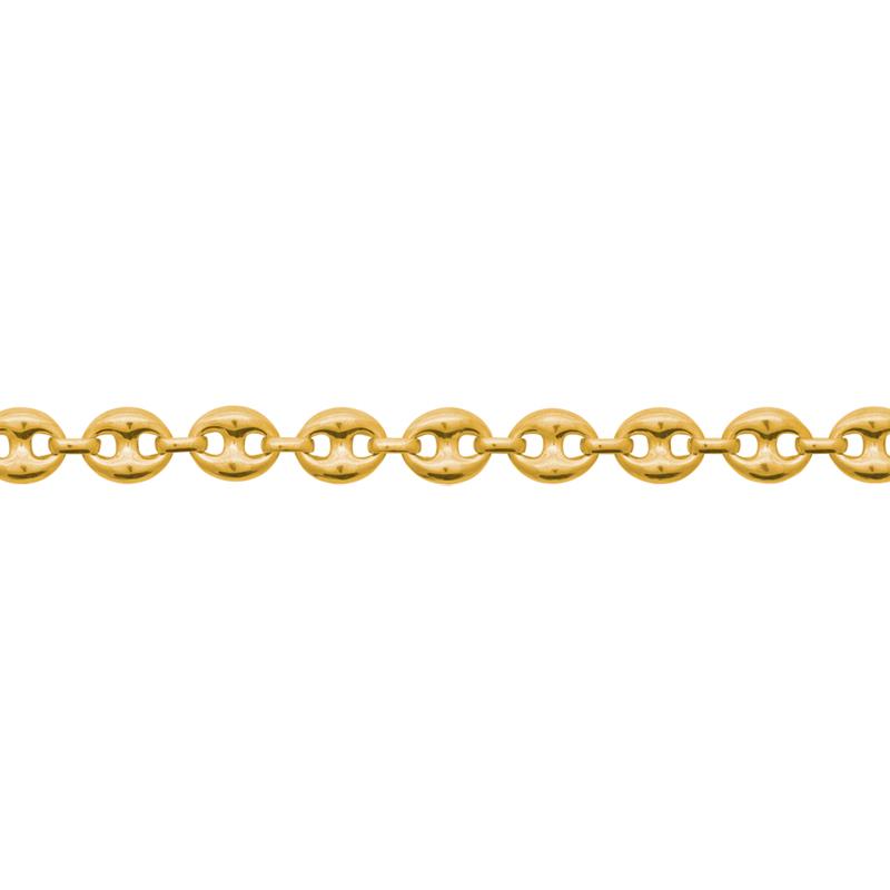Bracelet maille grain de café – Acier doré – Azuline