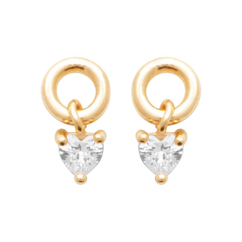 Heart Hoop øreringe – forgyldt | Azulin