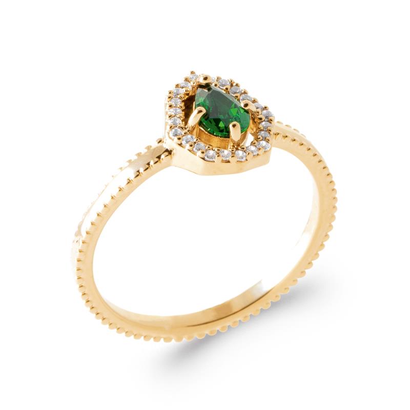 Drop Ring – Guldpläterad | Azulin