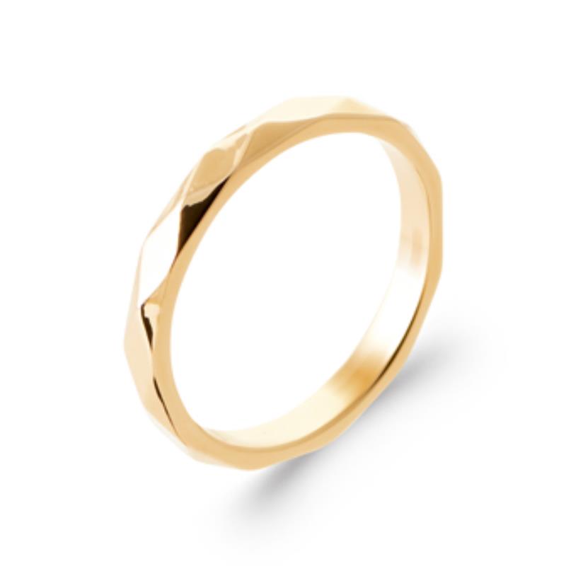 Anello martellato – Placcato in oro | Azuline