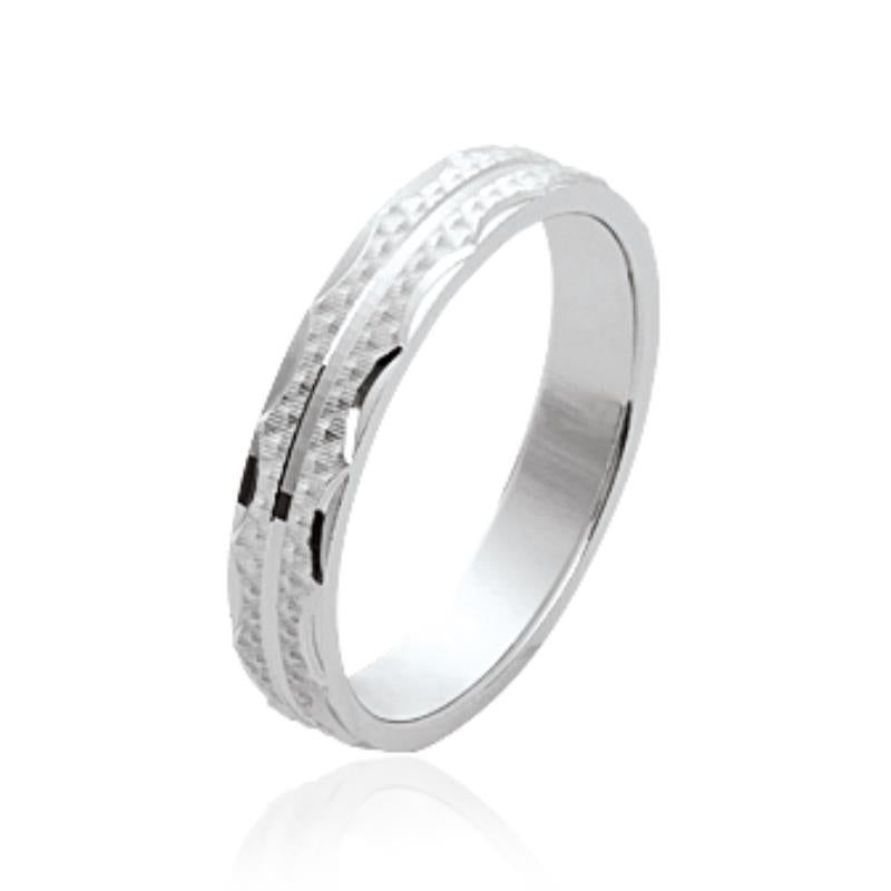 Getextureerde ring – zilver | Azulin