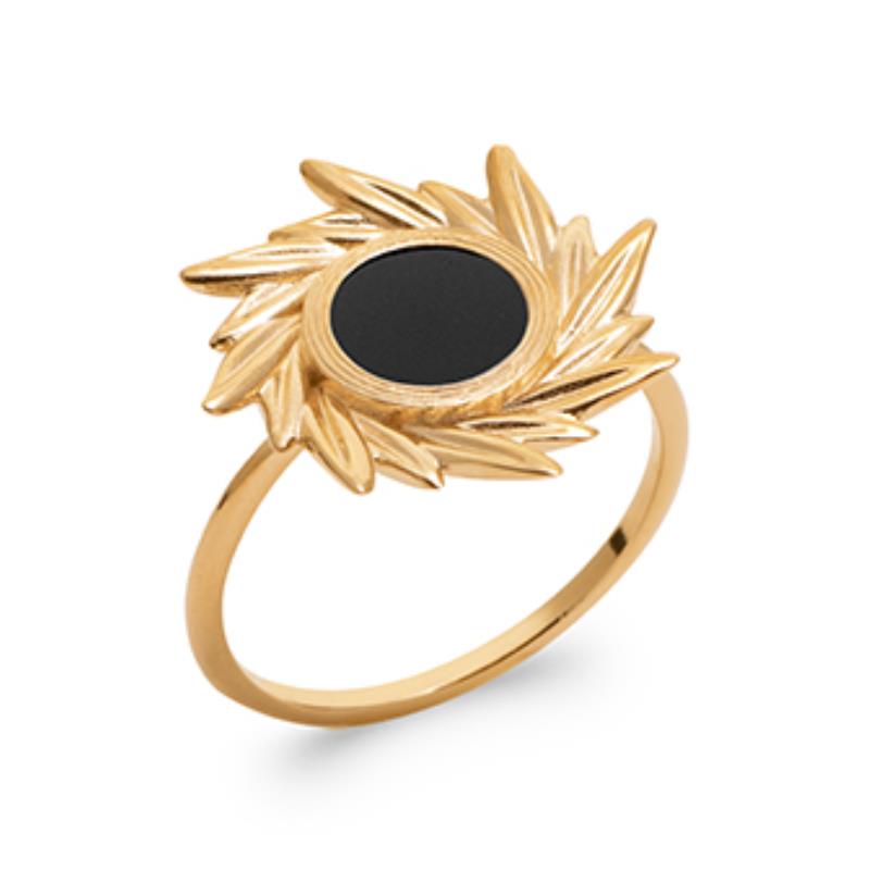 Rund Ring – Guldpläterad | Azulin