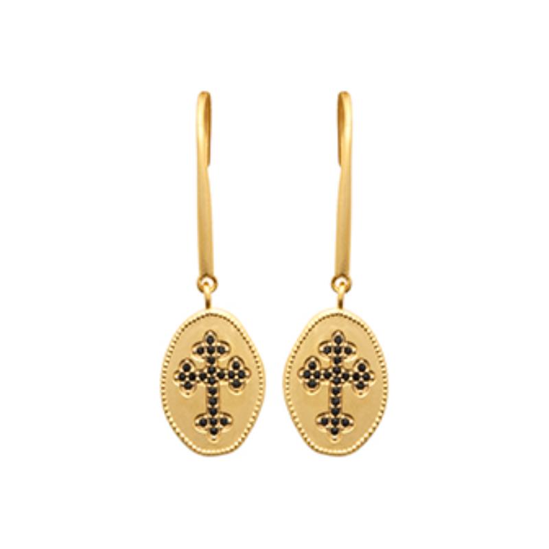 Boucles d’Oreilles Ovale – Plaqué Or | Azuline