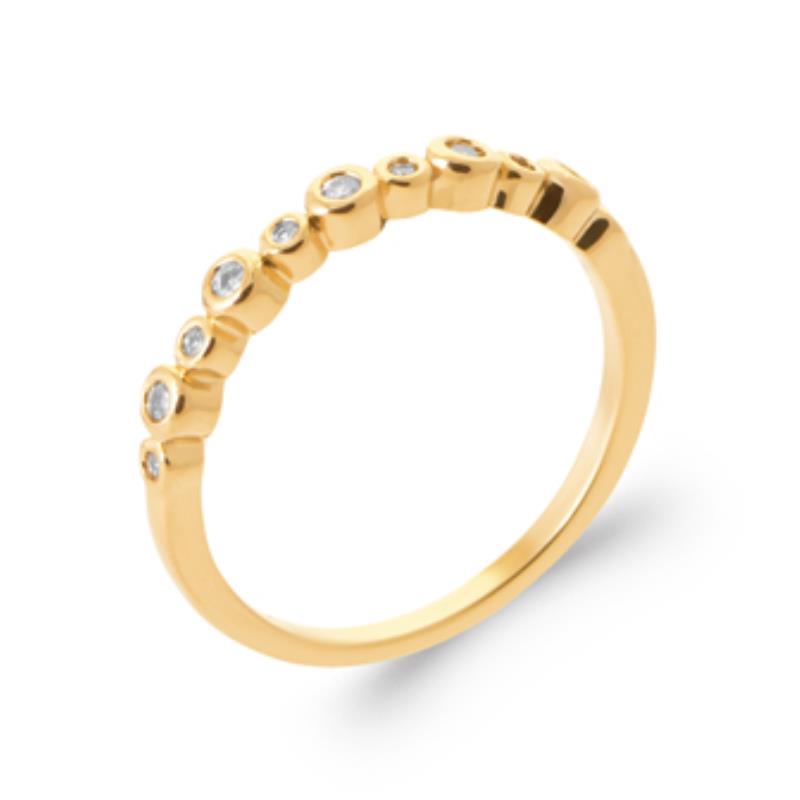 Bezel Set Ring – Forgyldt | Azulin