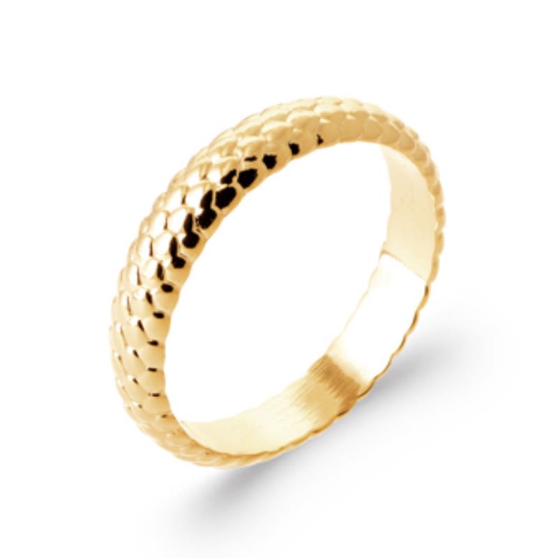 Hammered Ring – Guldpläterad | Azulin