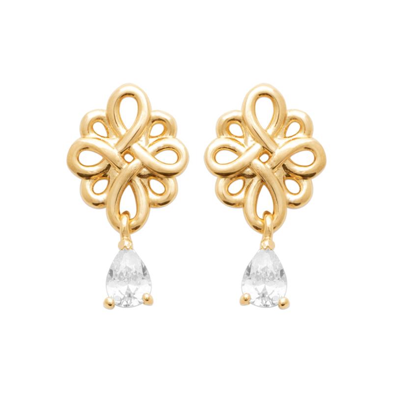 Cercei Knot – Placat cu Aur | Azulin