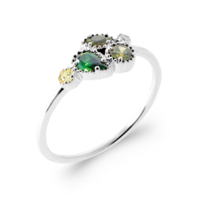 Fire Sten Ring – Sølv | Azulin