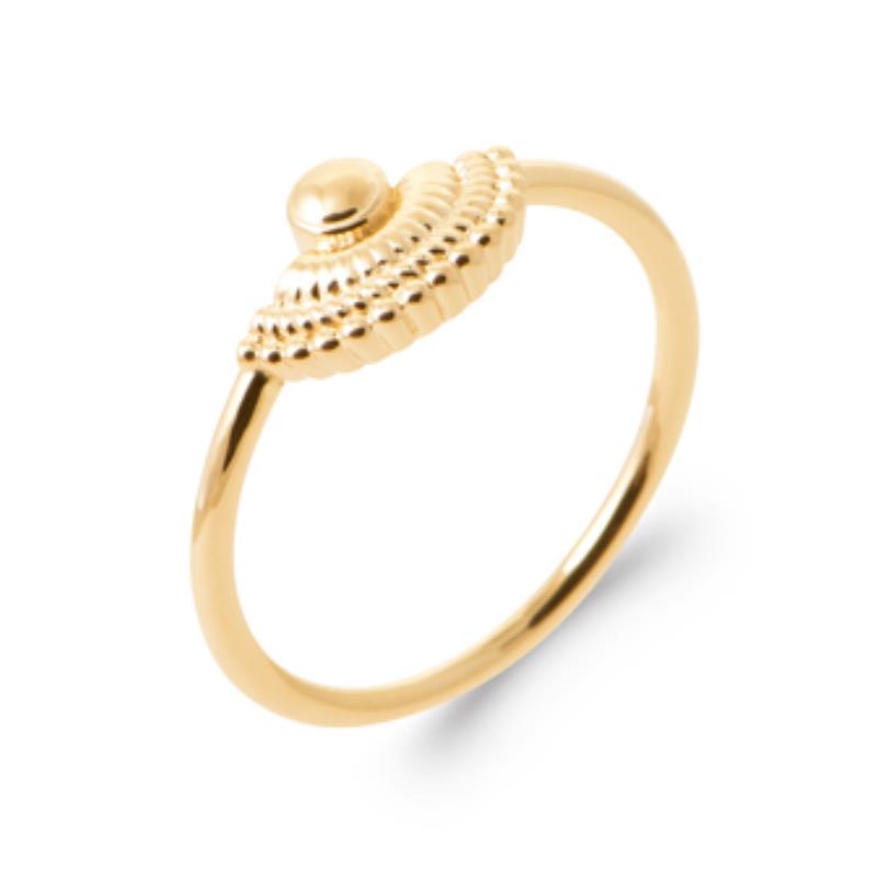 Rund Ring – Guldpläterad | Azulin