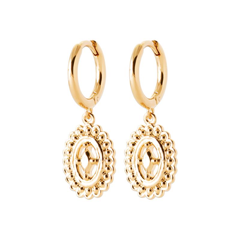 Boucles d’Oreilles Ovale – Plaqué Or | Azuline