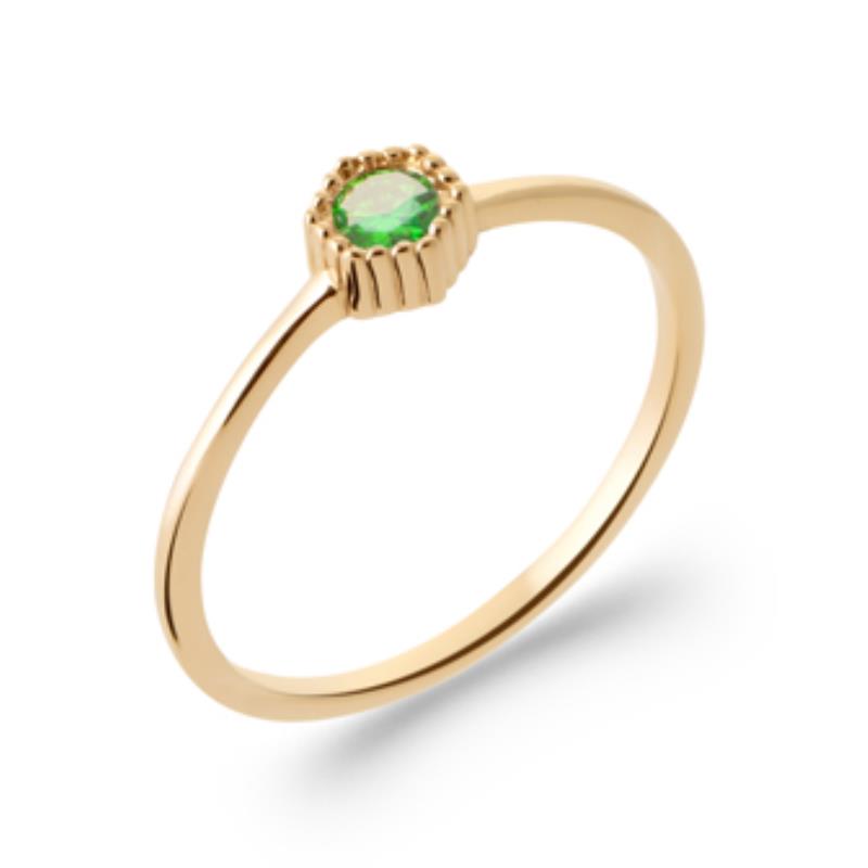 Rund Ring – Guldpläterad | Azulin