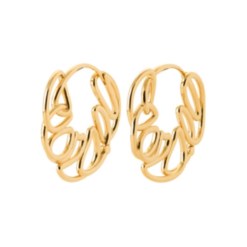 Oval Hoop Earrings – Gold Plated | Azuline