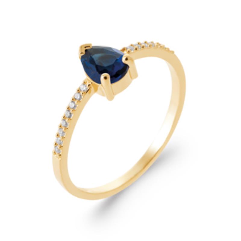 Drop Ring – Guldpläterad | Azulin