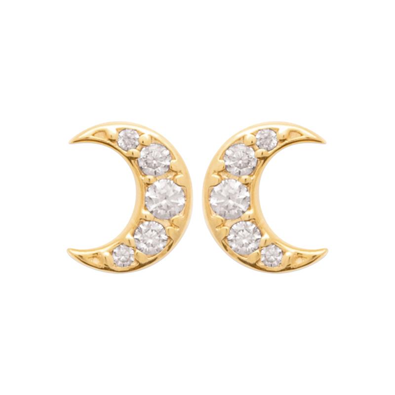 Puces Lune – Plaqué Or | Azuline