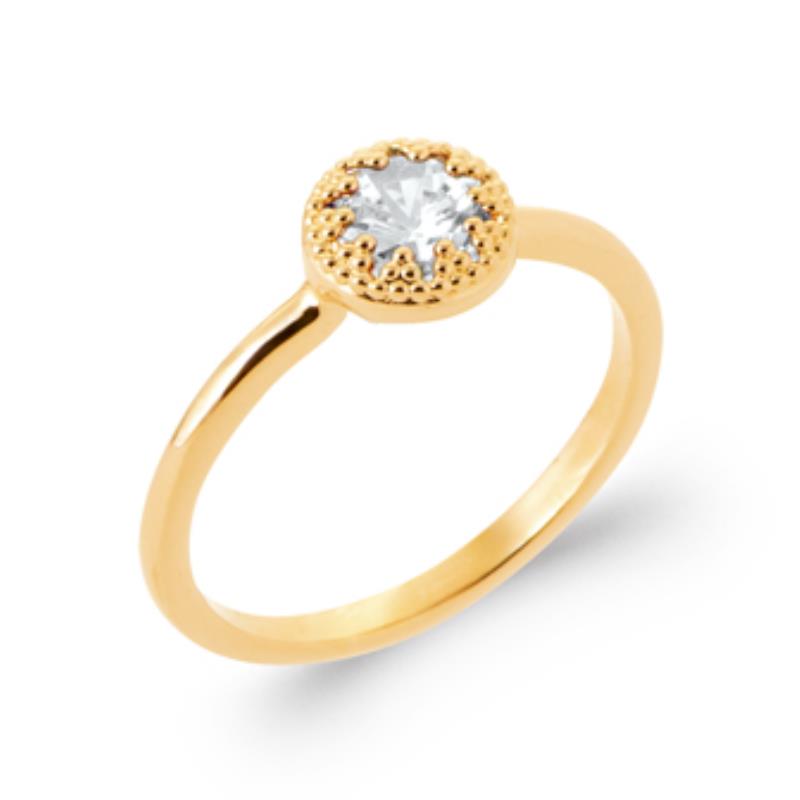 Ronde ring – verguld | Azulin
