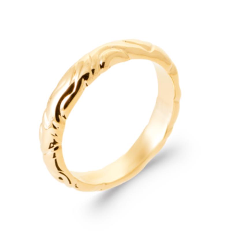 Anel martelado – banhado a ouro | Azuline