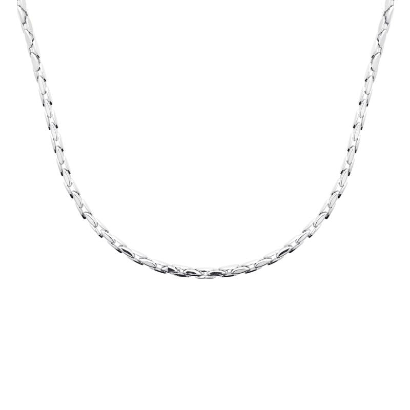 Collier maille forçat diamantée – Acier – Azuline