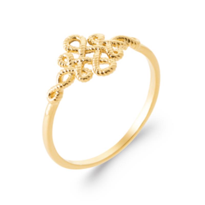 Twisted Ring – Guldpläterad | Azulin
