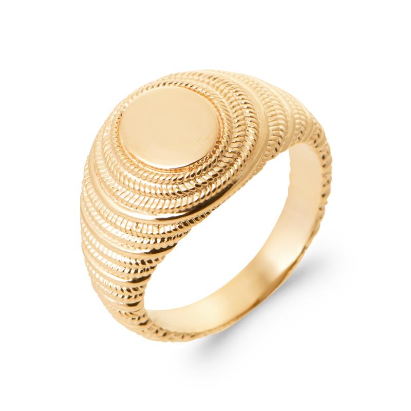 Bague Ovale – Plaqué Or | Azuline